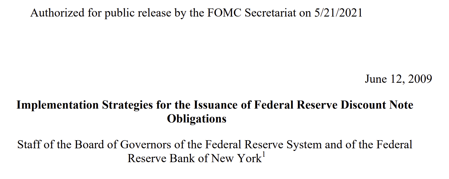 Federal Reserve Issued Securities: Not Such a Crazy Idea After All