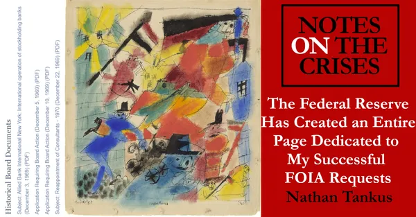 The Federal Reserve Has Created an Entire Page Dedicated to My Successful FOIA Requests